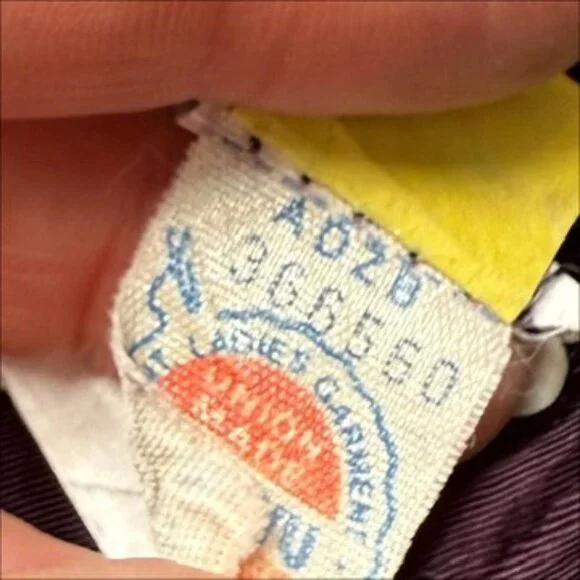 Patty O'Neil Floral Strapless Navy Blue Dress Kentucky Derby Prom 80s Vtg 6 - Picture 9 of 11